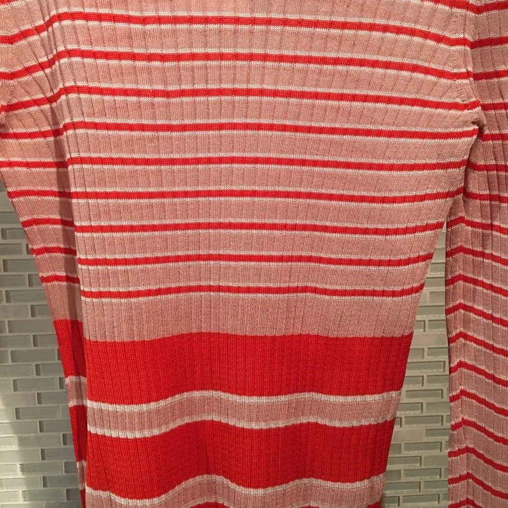 NWT Sandro Paris Ribbed Long Sleeve Striped Top - Picture 9 of 14